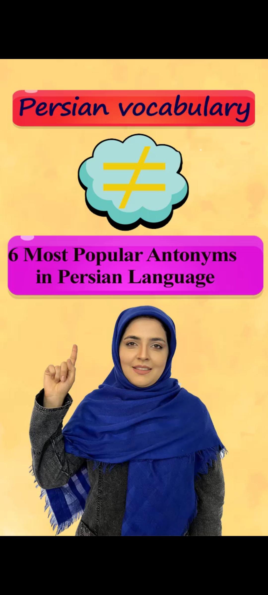 Lesson 24 Persian word Antonyms