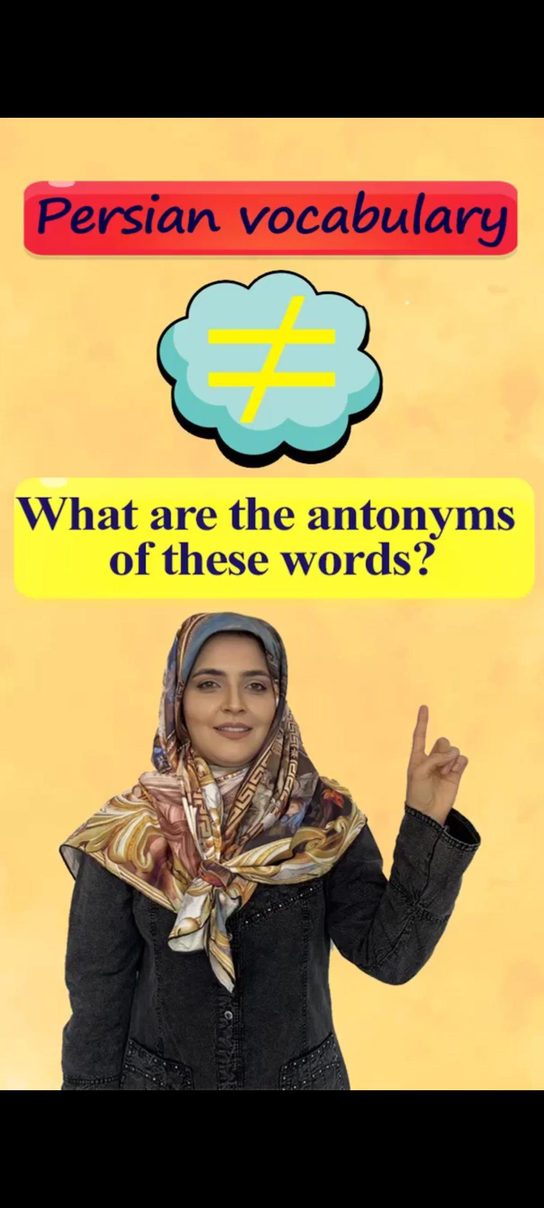 Lesson 41 Farsi Antonyms | New Words